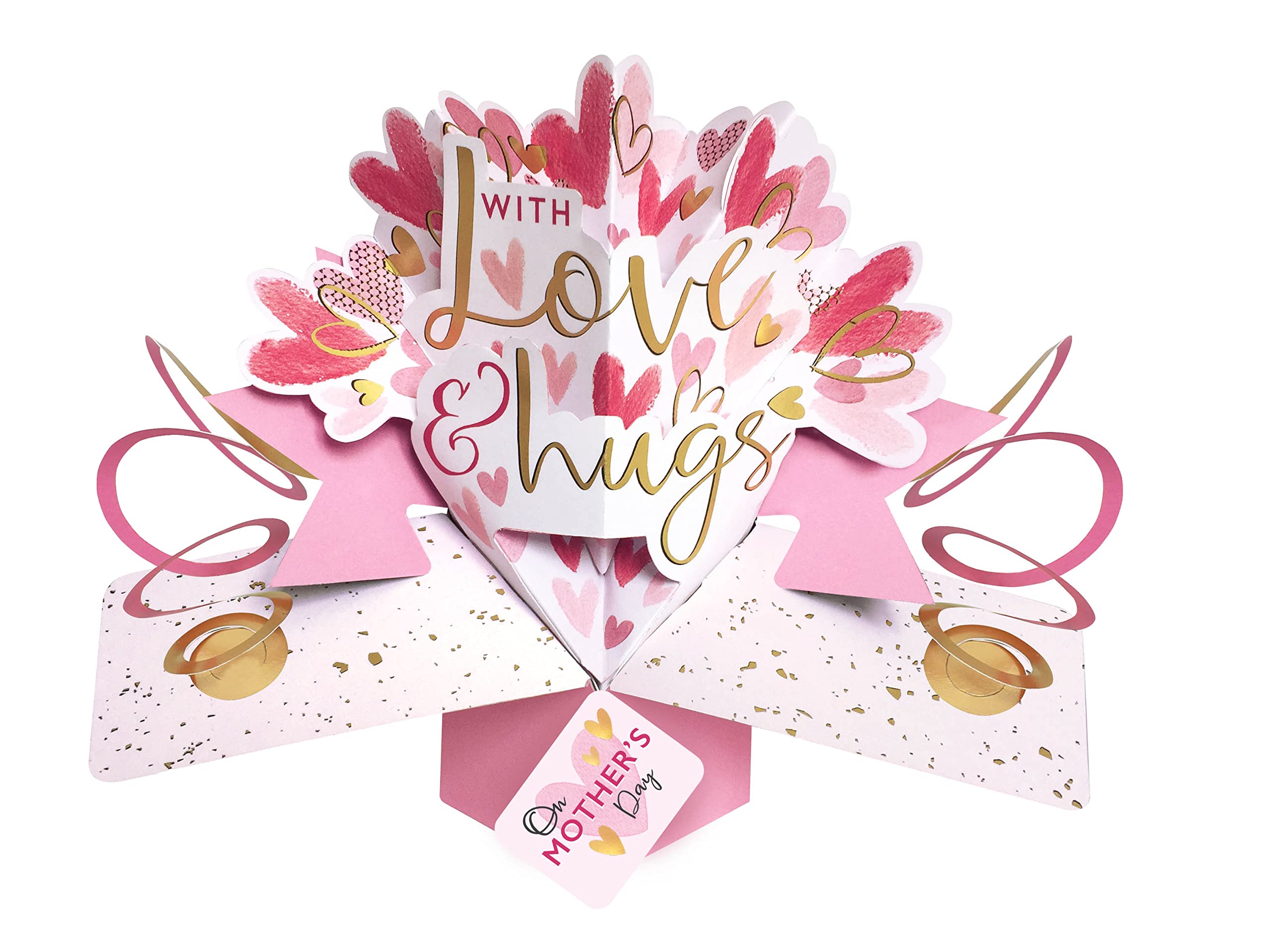 SECOND NATURE Happy Mother's Day With Love Pop-Up Greeting Card 3D Pop Up Cards MPOP026