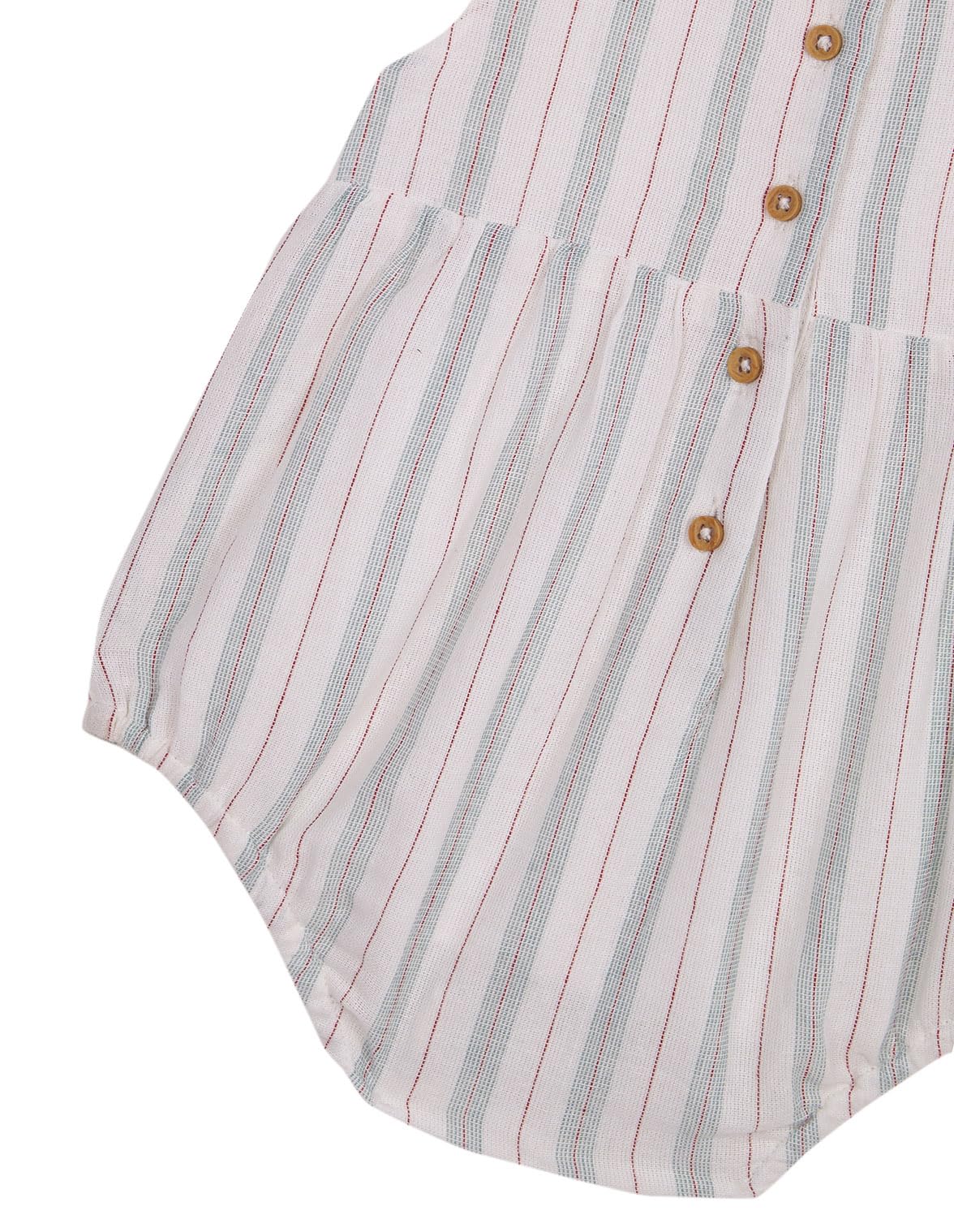 Gocco Ranita Rayas Y Bolsillo Vestido Unisex bebé
