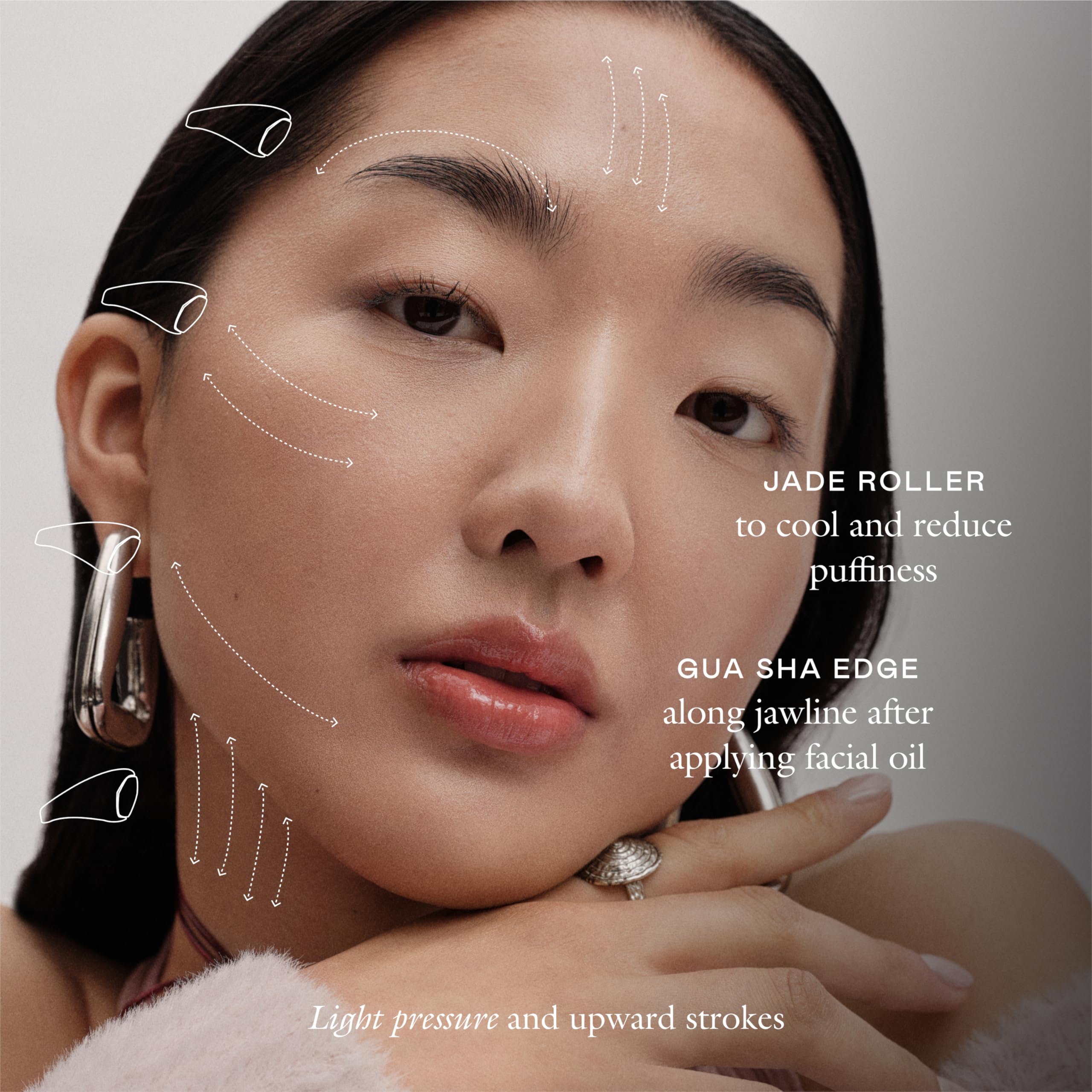 EADEM 2-in-1 Gua Sha Sculptor Tool & Cooling Jade Ice Roller for Face, Neck