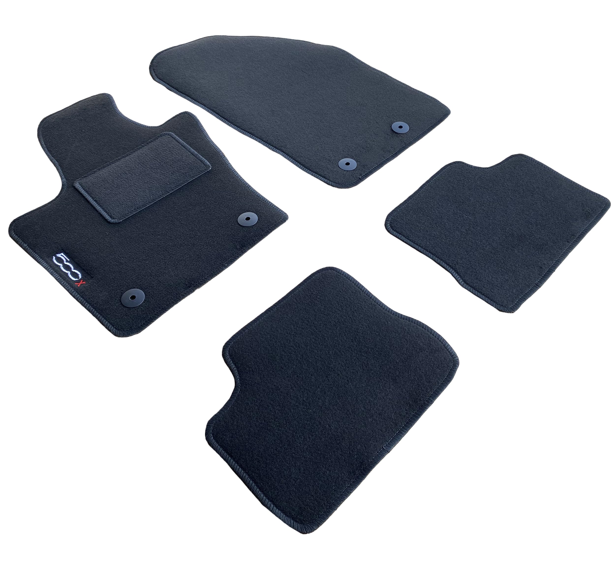 Rebeca Shop® Tapis De Voiture Compatibles Pour C3 En Moquette Noire | Tapis