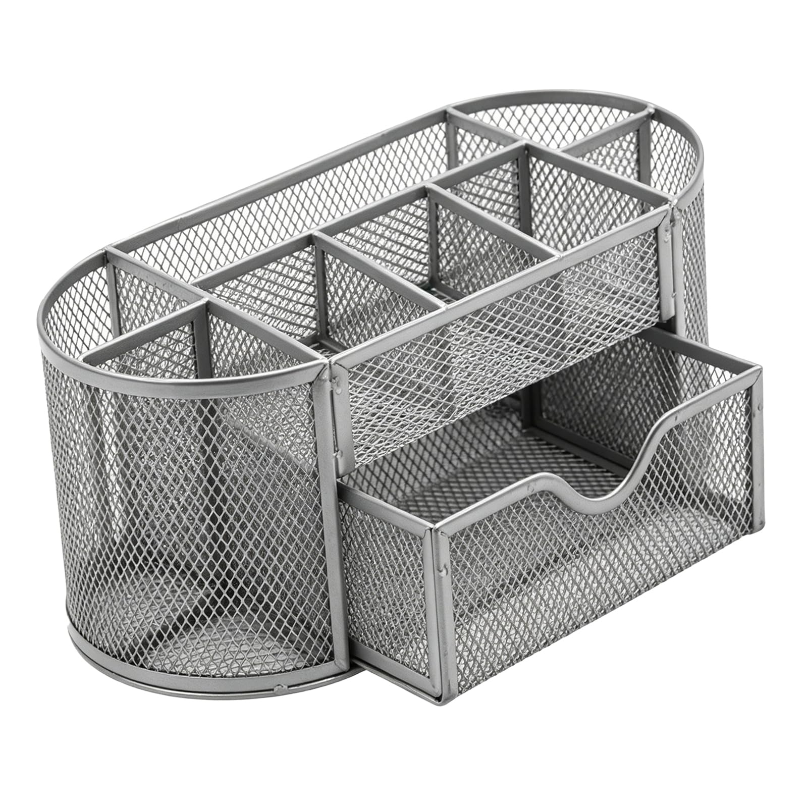 Cocoarm Organizer da Scrivania in Metallo 9 Scomparti, Cassetto