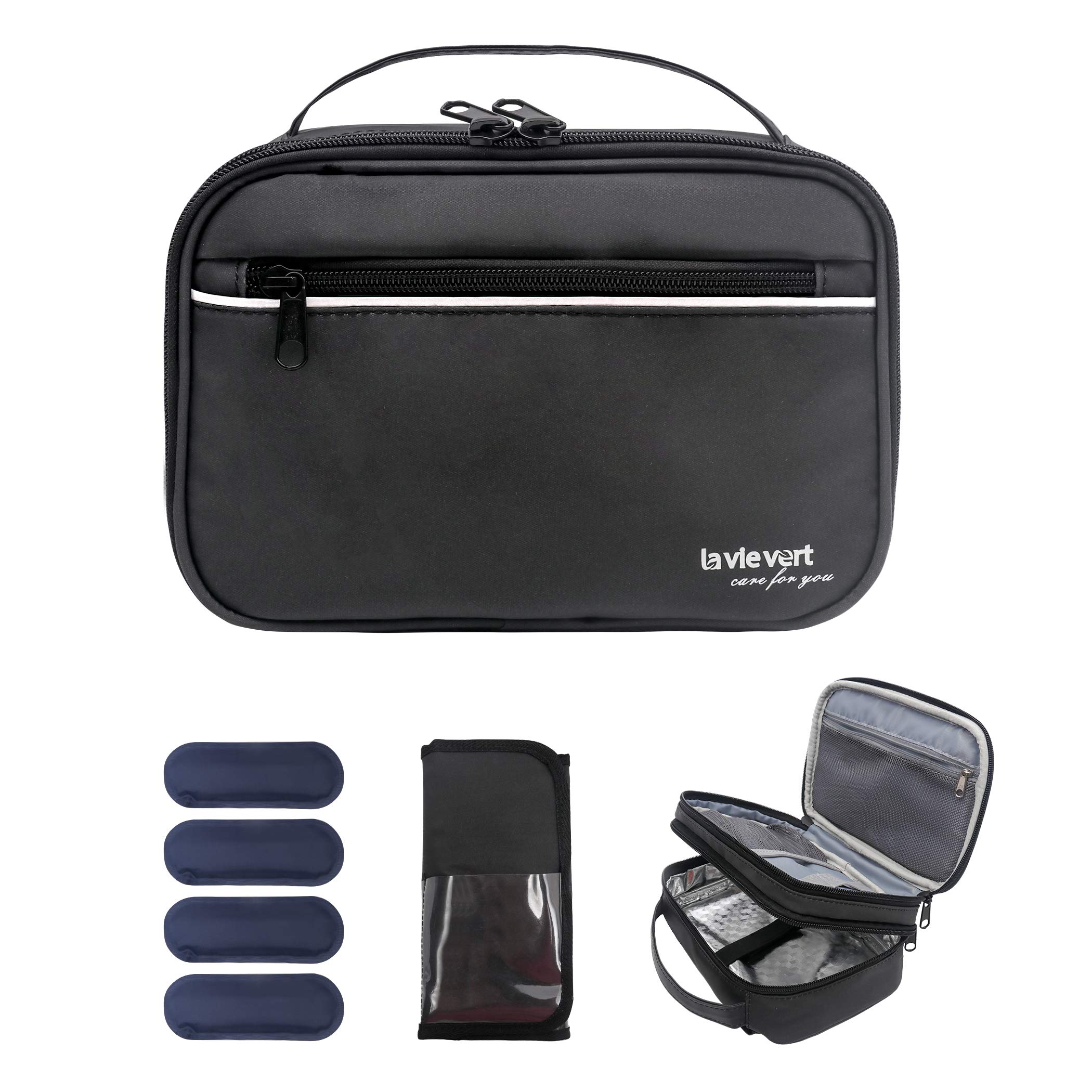 Lavievert Diabetes Travel Carry Bag Insulin Cooler Case Diabetic