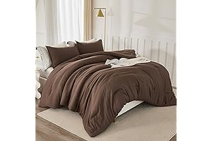 Litanika Brown Full Size Comforter Set: Cozy Comfort, Year-Round Bliss