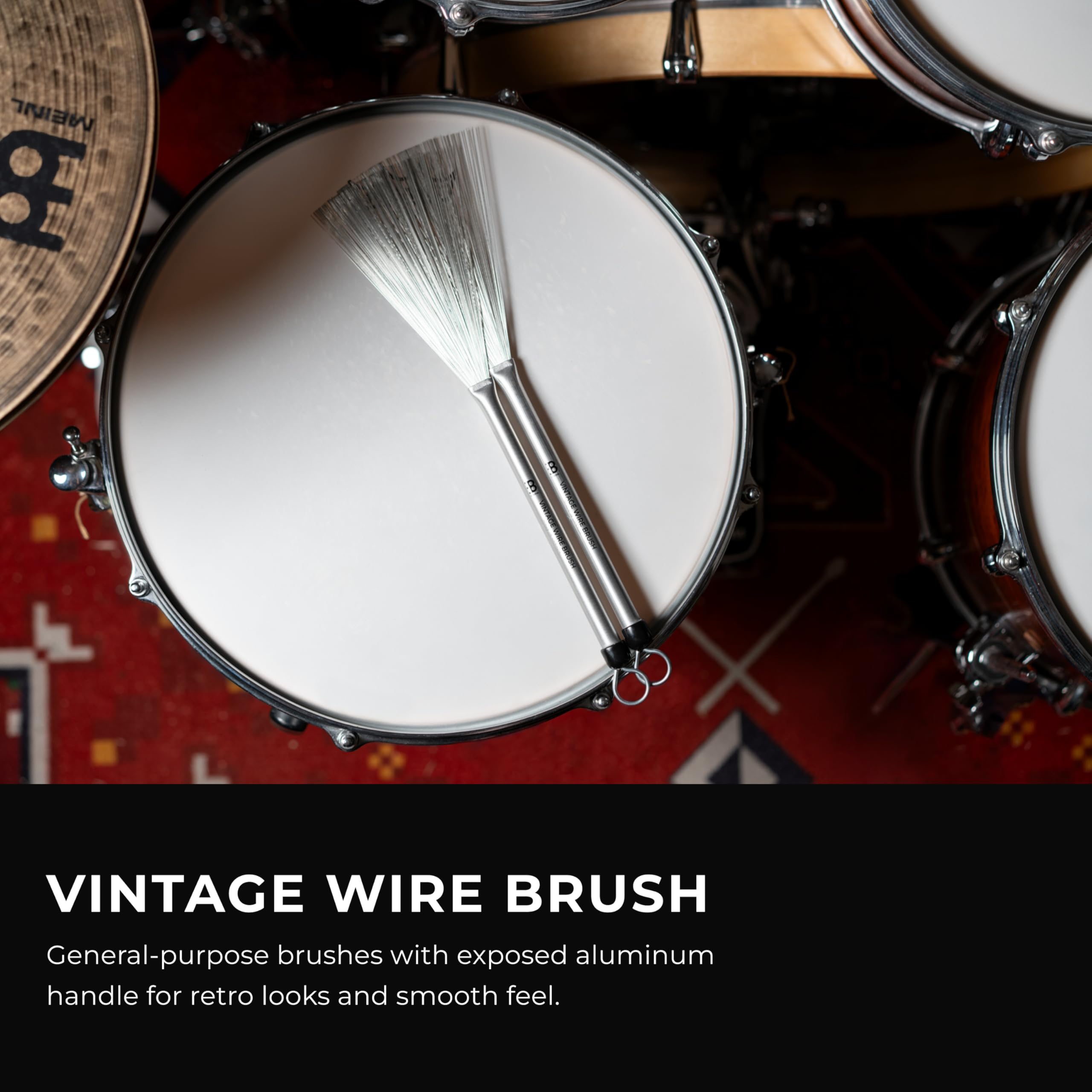 MEINL Stick & Brush Szczotka druciana vintage - 0,013" grubość drutu (SB309)