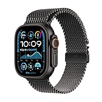 Apple Watch Ultra 2 GPS + Cellular 49 mm Sportwatch con robusta cassa in titanio Nero