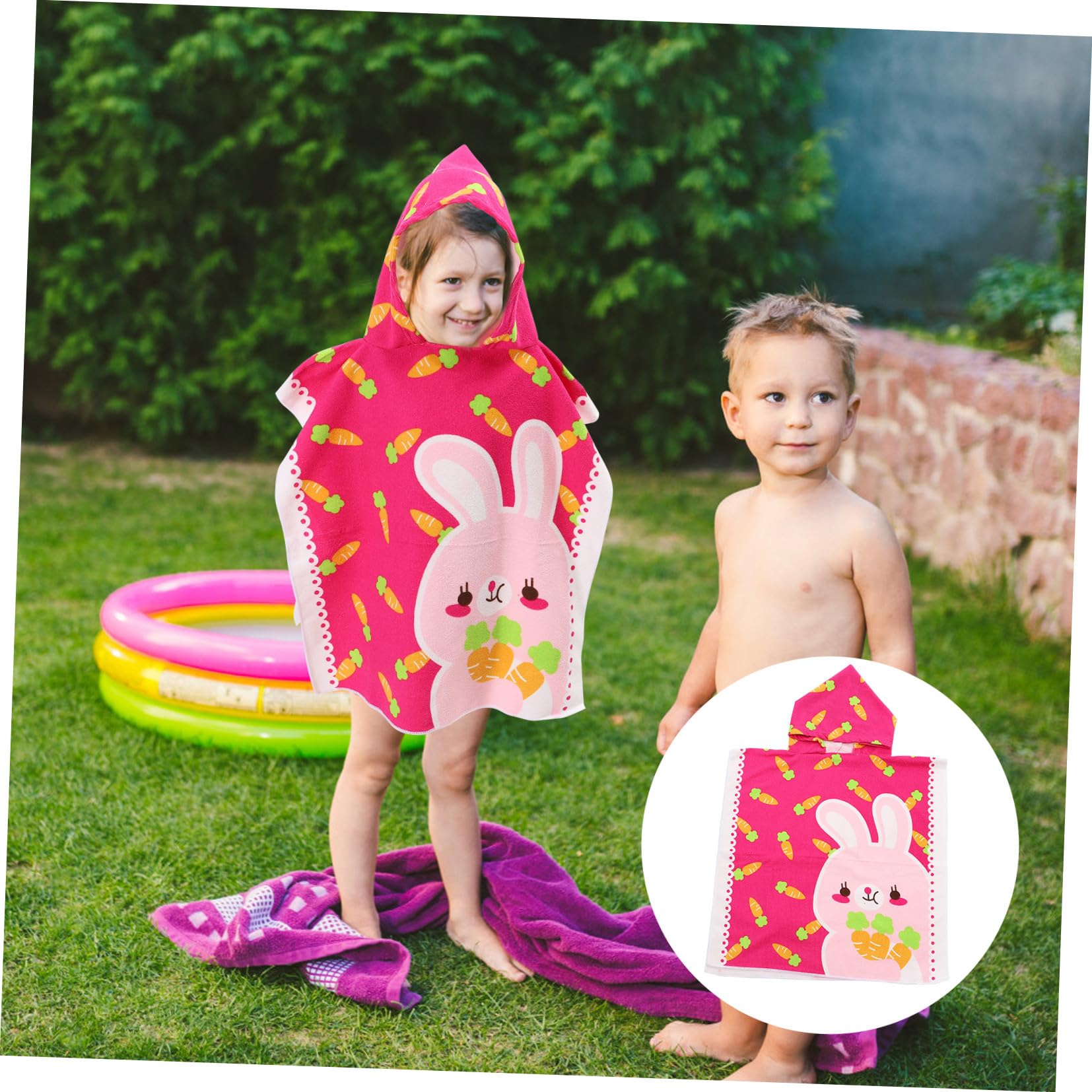 Cabilock 5st Bademantelumhang Für Kinder Strandtuch Mit Kapuze Babybademäntel Schwimmbad Badecape Mit Kapuze Badetuch Mit Kapuze Für Kleinkinder Babyhandtücher Mit Kapuze Superfeine Faser