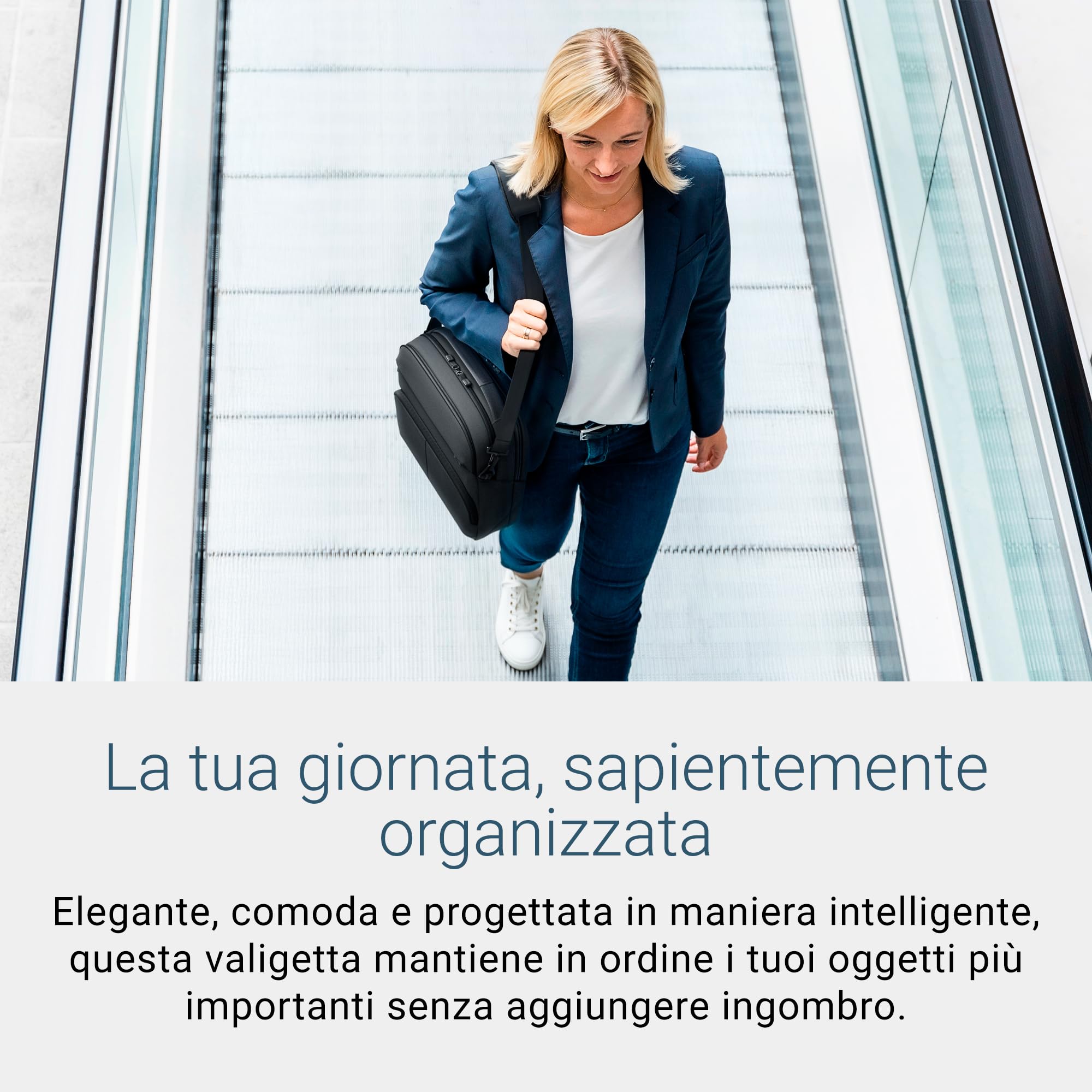 Dell Pro EcoLoop Borsa CC5626, per Notebook 14"-16", 17L, 53% Materiali Riciclati, Scomparto Imbottito, Cerniere Impermeabili, Tracolla Rimovibile, Nero