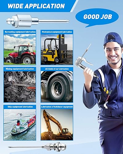 Miniatura 7 de NANOXITY Punta de aguja de pistola de engrase, Boquilla de aguja de grasa, Dispensador de grasa de aguja, Accesorio de grasa de aguja, Inyector de