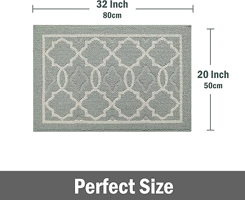 Miniatura 9 de Tapete de otoño para interiores, de 36 x 24 pulgadas, tapete de bienvenida duradero de perfil bajo, tapete absorbente para puerta delantera y