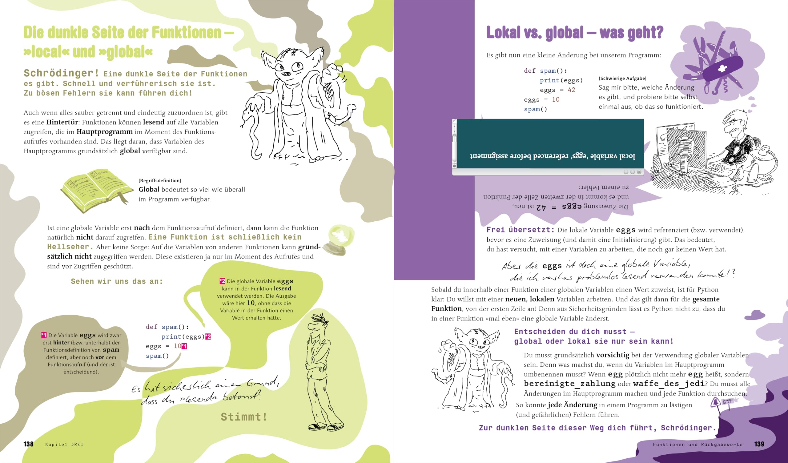Schrödinger programmiert Python: Das etwas andere Fachbuch. Im Comic-Stil programmieren mit Python lernen.