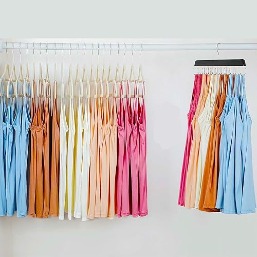 Miniatura 6 de Perchas de sujetador para organizador de armario, paquete de 2 perchas para brasieres que ahorran espacio, total de 40 ganchos y ganchos giratorios