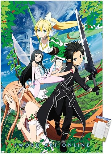 Trends International Sword Art Online - Póster de pared de 3 piezas