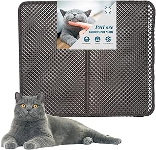PetLove Tappetino per lettiera per gatti, con design a diamante, 70 x 60 cm
