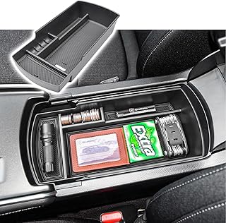 RUNROAD Center Console Organizer Tray Compatible with Honda Accord 2018-2022 Accessories, Insert Console Organizer Armrest Tray Secondary Storage Box, NOT Fit Manual Transmission Models, Black