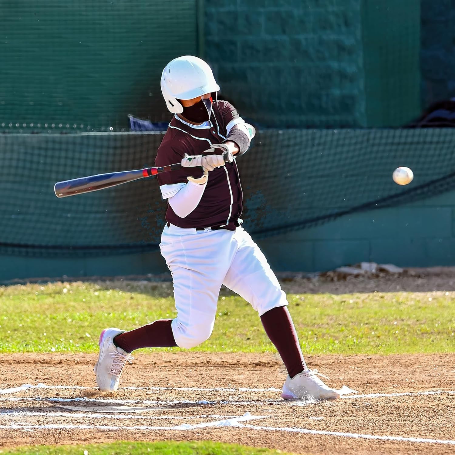 Baseball Socks and belt Combo Set Men's Baseball Belt with Softball Sock Elastic Waist Belts