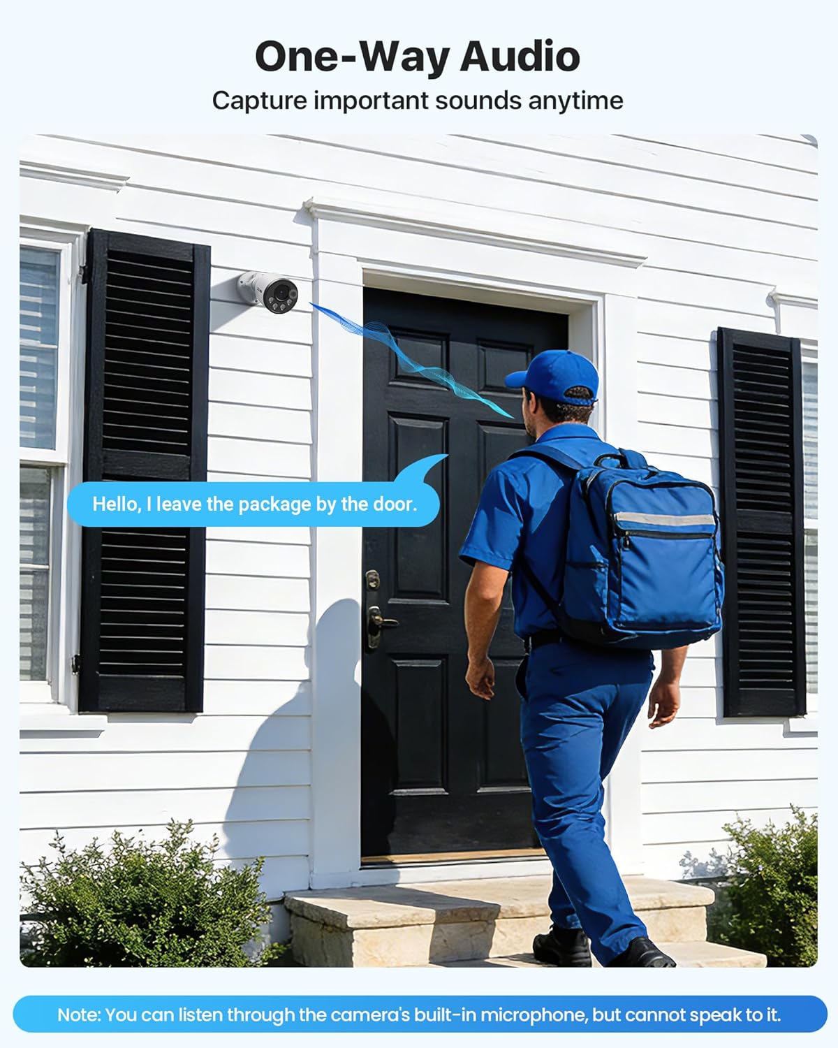 ZOSI 5MP PoE Security Camera System: 8CH H.265+ NVR (No Hard Drive) with 4X 4MP Audio Cameras + 2X 4MP Add-on Cameras, Smart Person/Vehicle Detection, 100ft Night Vision, IP66 Weatherproof.