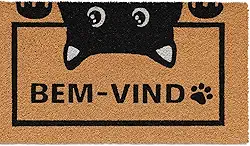 Tapete Capacho Pet 'Bem-Vindo' – 60x33cm | Estilo, Charme e Acolhimento logo na entrada