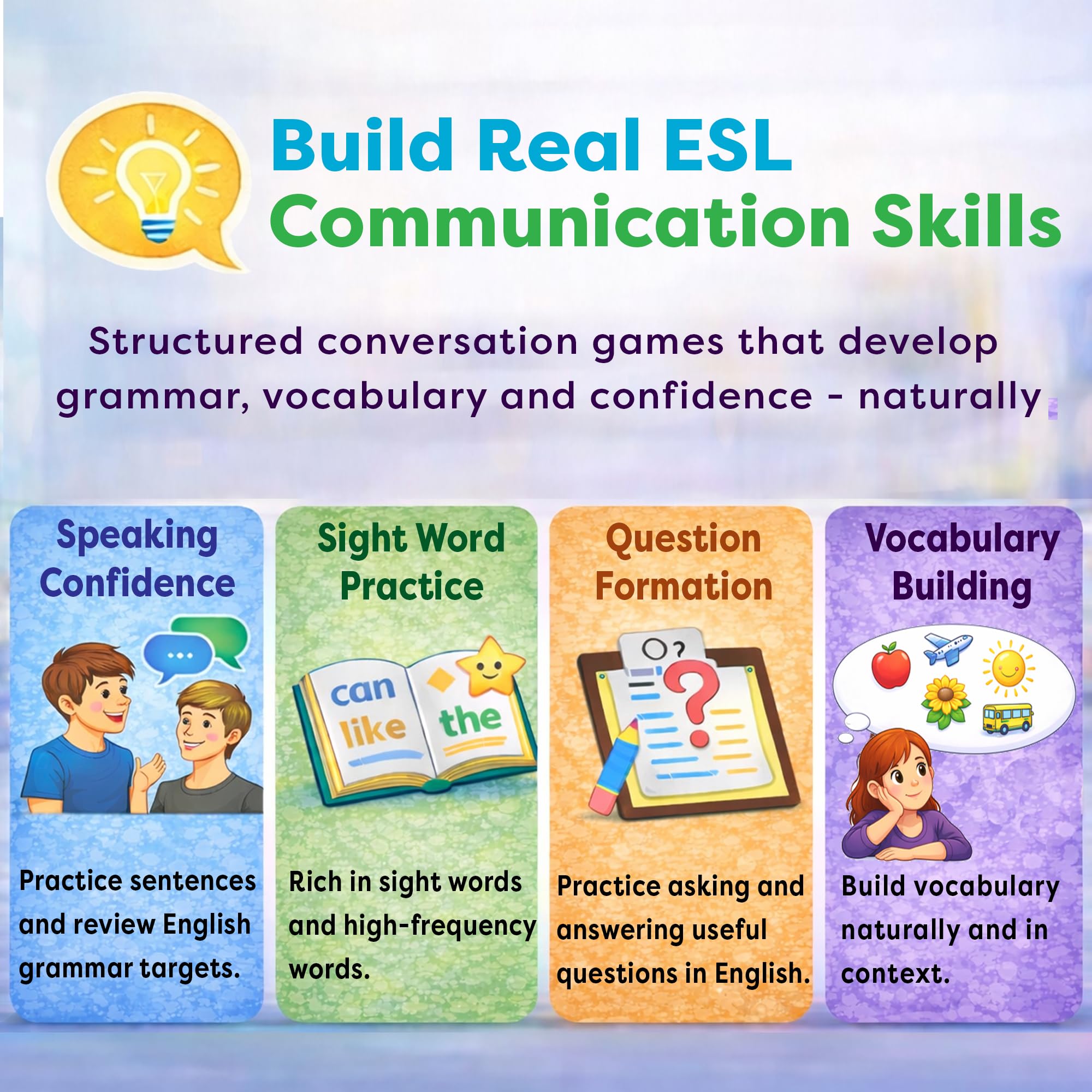AGO Q&A EFL/ESL gra karciana 3 poziomy zestaw