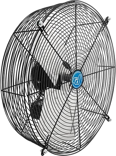 Miniatura 7 de Global Industrial Ventilador de ventilación de escape de 18" W con obturador, sola velocidad