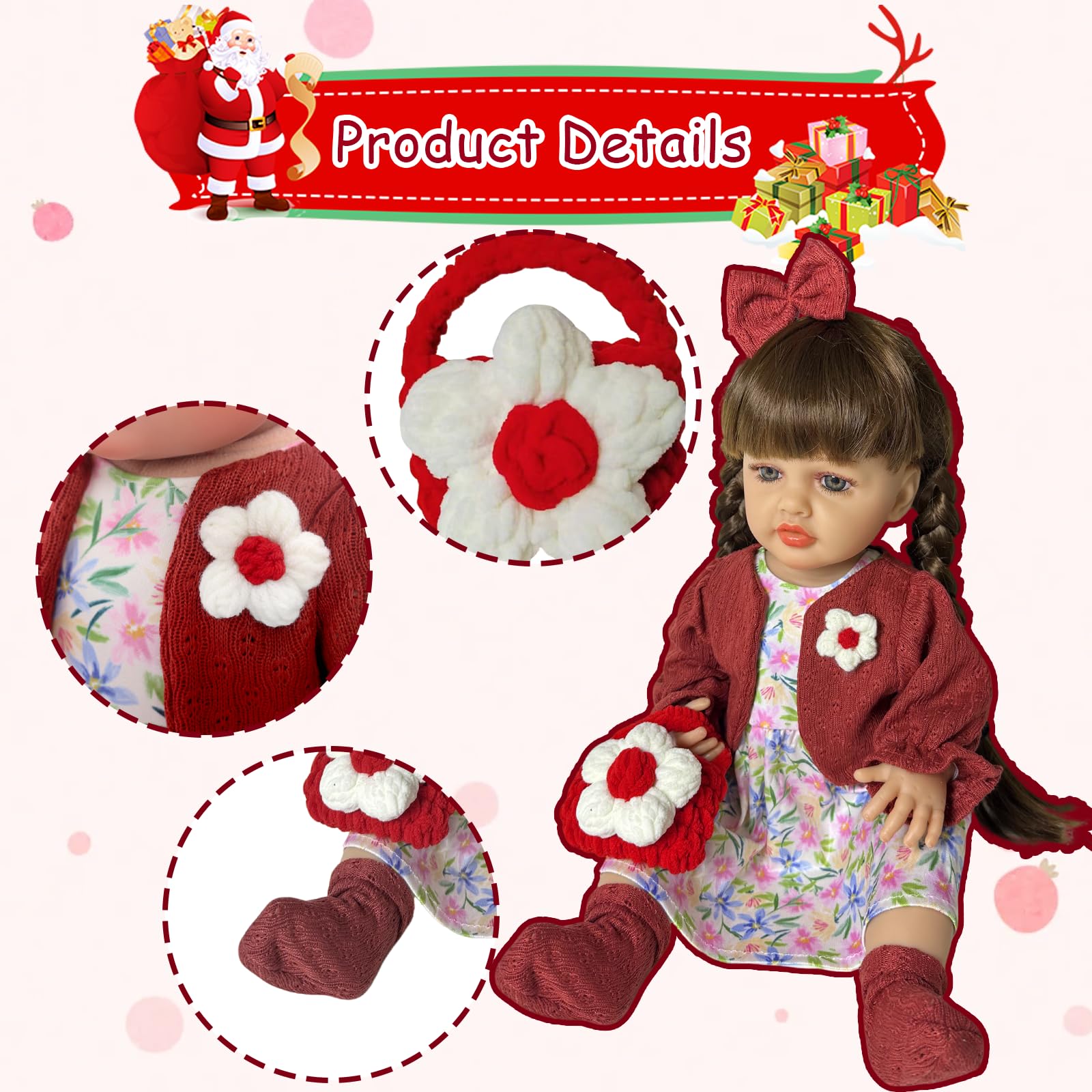 Xerteam Doll Clothes 20-22 Inch, Elegant and Bright Doll Clothes for 20-22 Inch Baby Dolls, Doll Accessories - Image 4