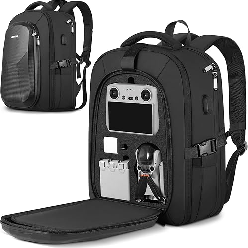PEKREWS Mini 3 Mini 3 Pro, funda rígida impermeable, portátil, bolsa de viaje grande para dron, mochila compatible con DJI Mini 3 Pro con
