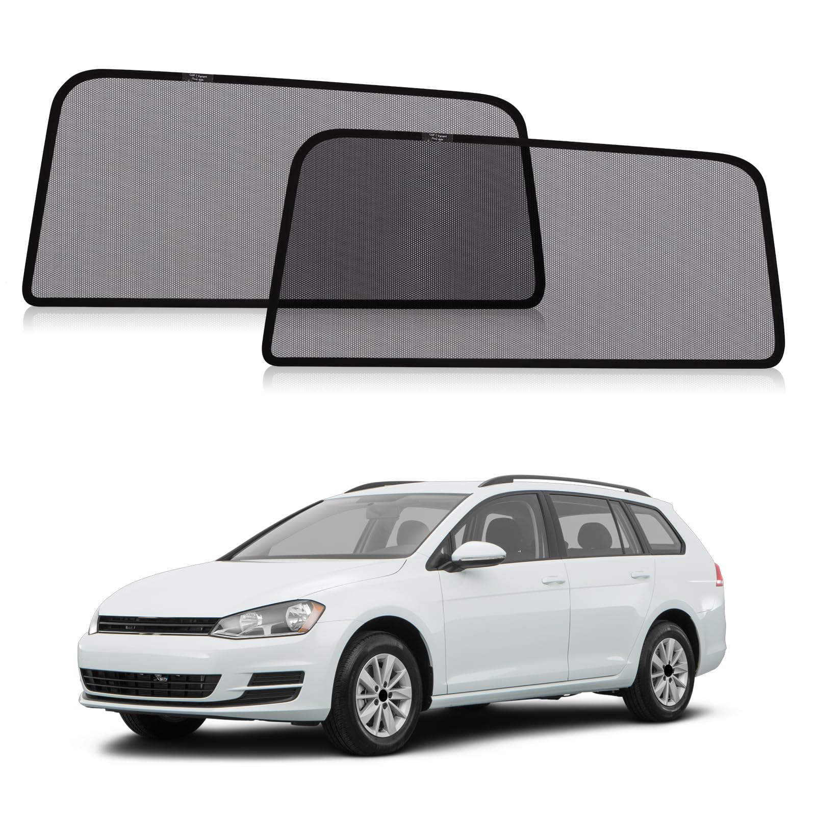 Magnetico Parasole per VW Golf 7 Variant 2015-2021 Finestrini Laterali | 2 Pezzi, Facile Montaggio, Riduce Luce, Finestrini Utilizzabili, Ventilazione, Antizanzare, Pieghevole, Camping, ZATOOTO