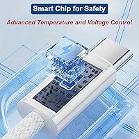 Vista 5 de Cargador de pared USB C delgado de 18 W y cable Carplay para iPhone 16/15 (paquete de 2 unidades de 3.3 pies) para iPhone 16 Pro Max/16 Plus/iPhone