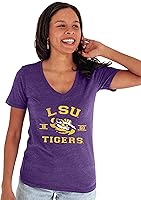 Vista 24 de Blue 84 NCAA Camiseta de mujer de tres combinaciones con mascota