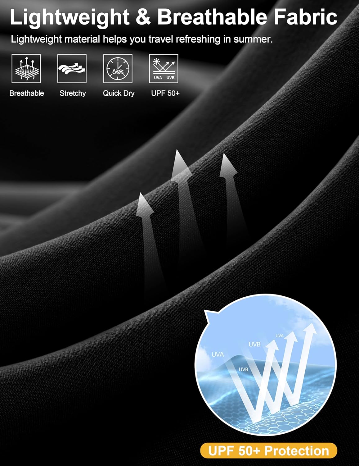 G Gradual Women's 13" Long Hiking Shorts with Zipper Pocket Lightweight Quick Dry Knee Length Bermuda Shorts for Women - Image 6