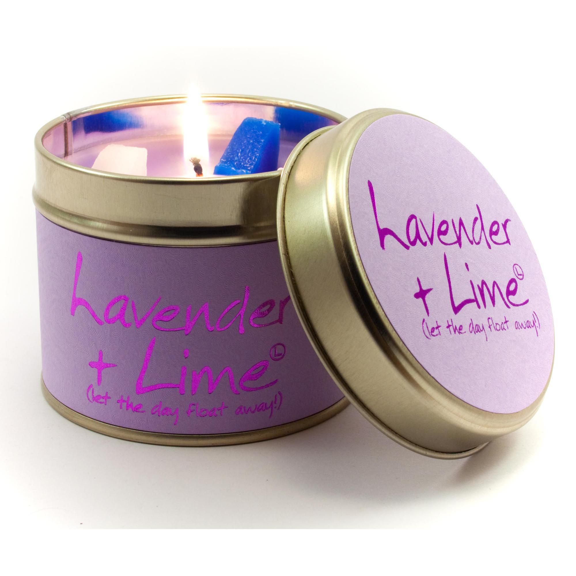 Lily Flame Lavender And Lime Candle Tin