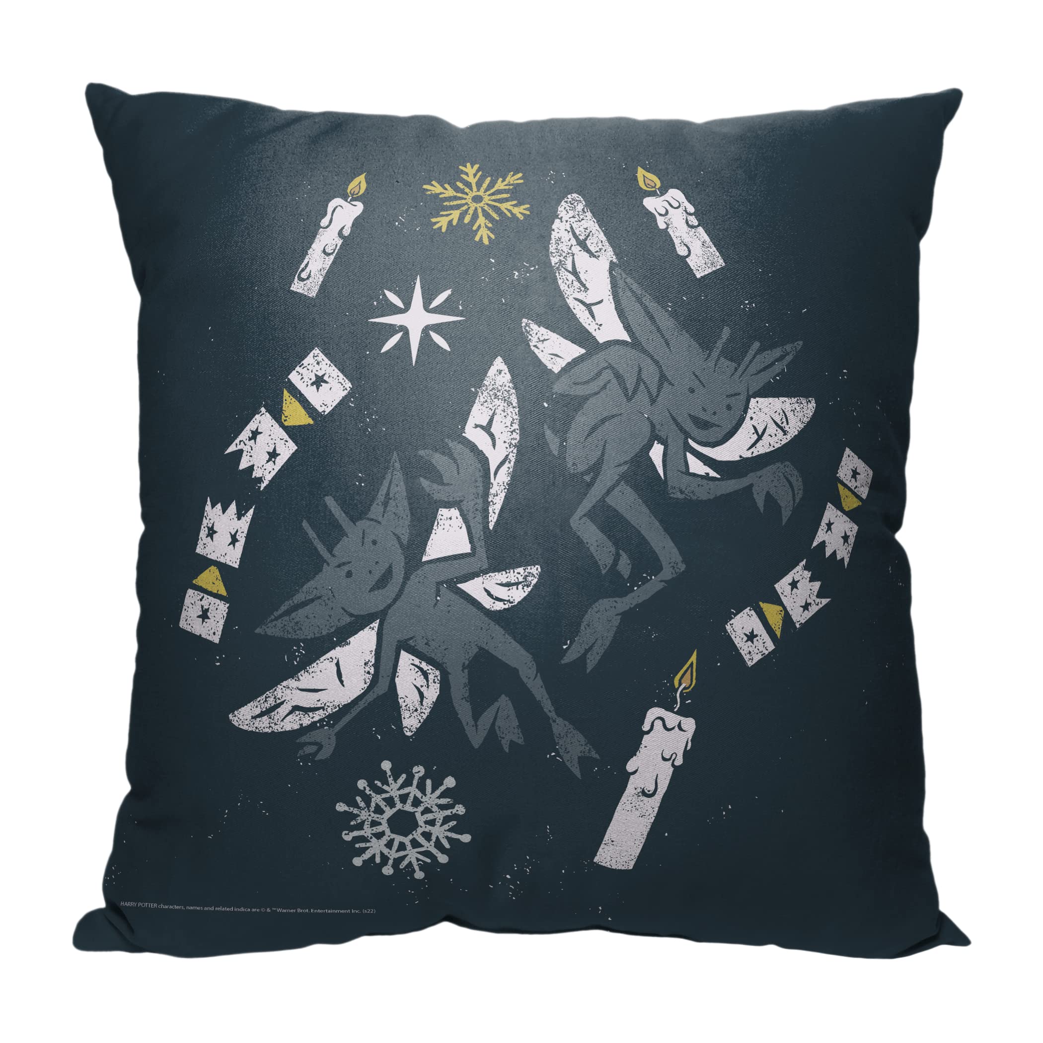 NORTHWEST Harry Potter Pillow 18 x 18 Feastive Freaky Fairies