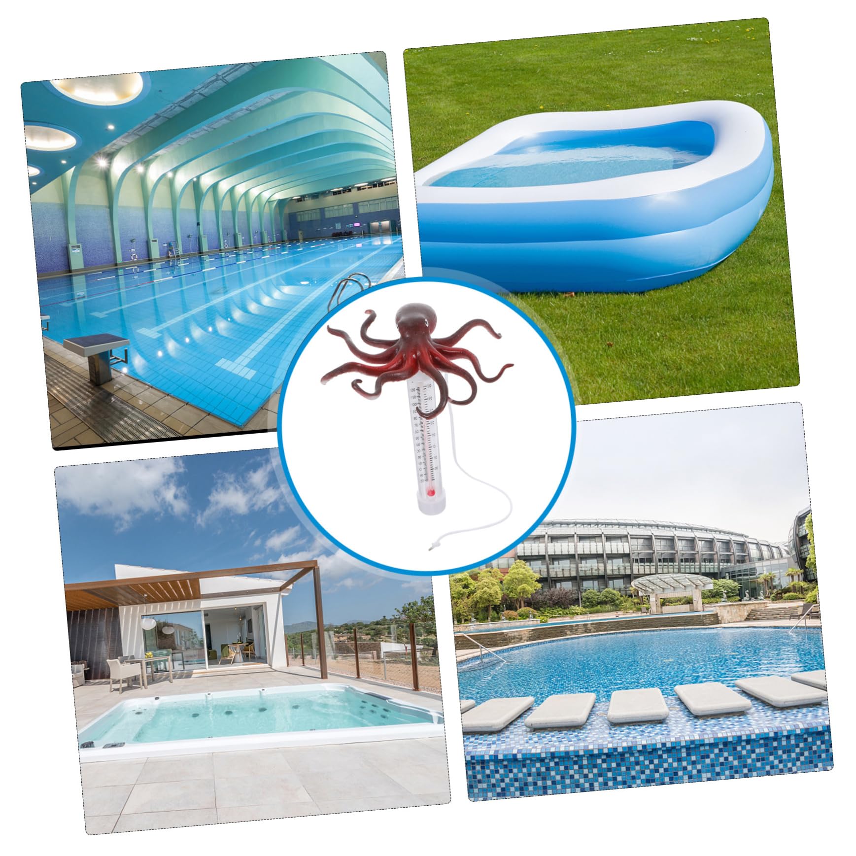 Termómetro Flotante Para Piscina Sensor De Temperatura Del Agua Para Baños De Hielo y Spas Portátil y Fácil De Usar