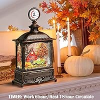 Vista 3 de Farol de Globo de Nieve de Otoño Decoraciones de Otoño para el Hogar Acción de Gracias Cosecha de Otoño Decoración de Otoño Globos de Nieve