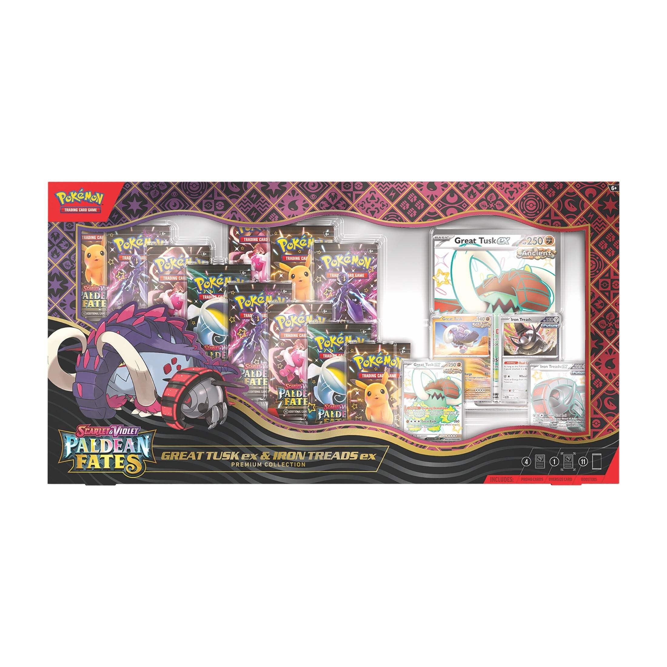 g*e様 『TUSK』ボックスセット Pokémon TCG: Paldean Fates Great Tusk ex & Iron Threads ex Premium