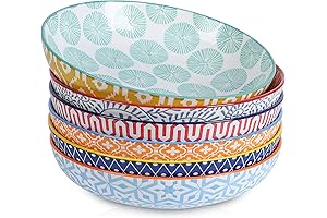 Versatile Porcelain 8-Inch Selamica Pasta and Salad Plates (set of 6)