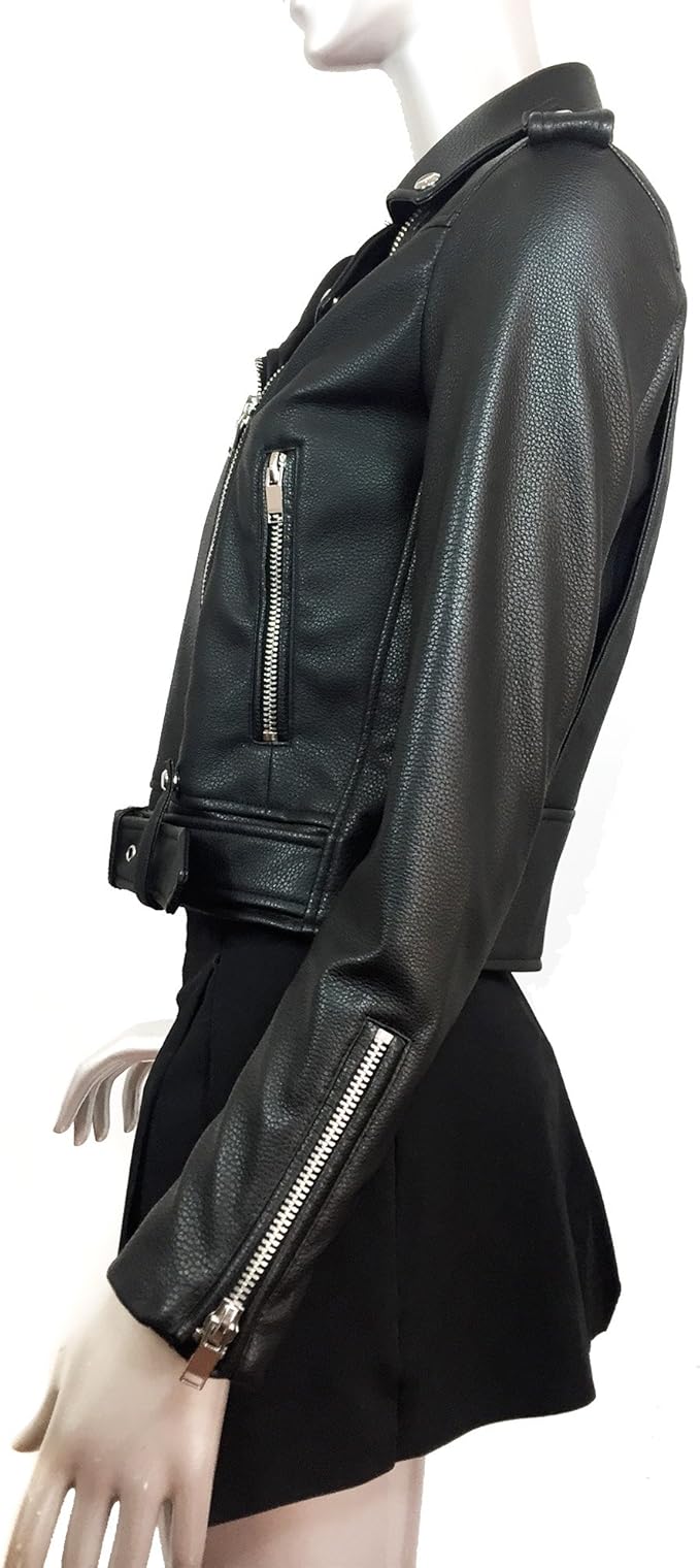 zara leather jacket canada