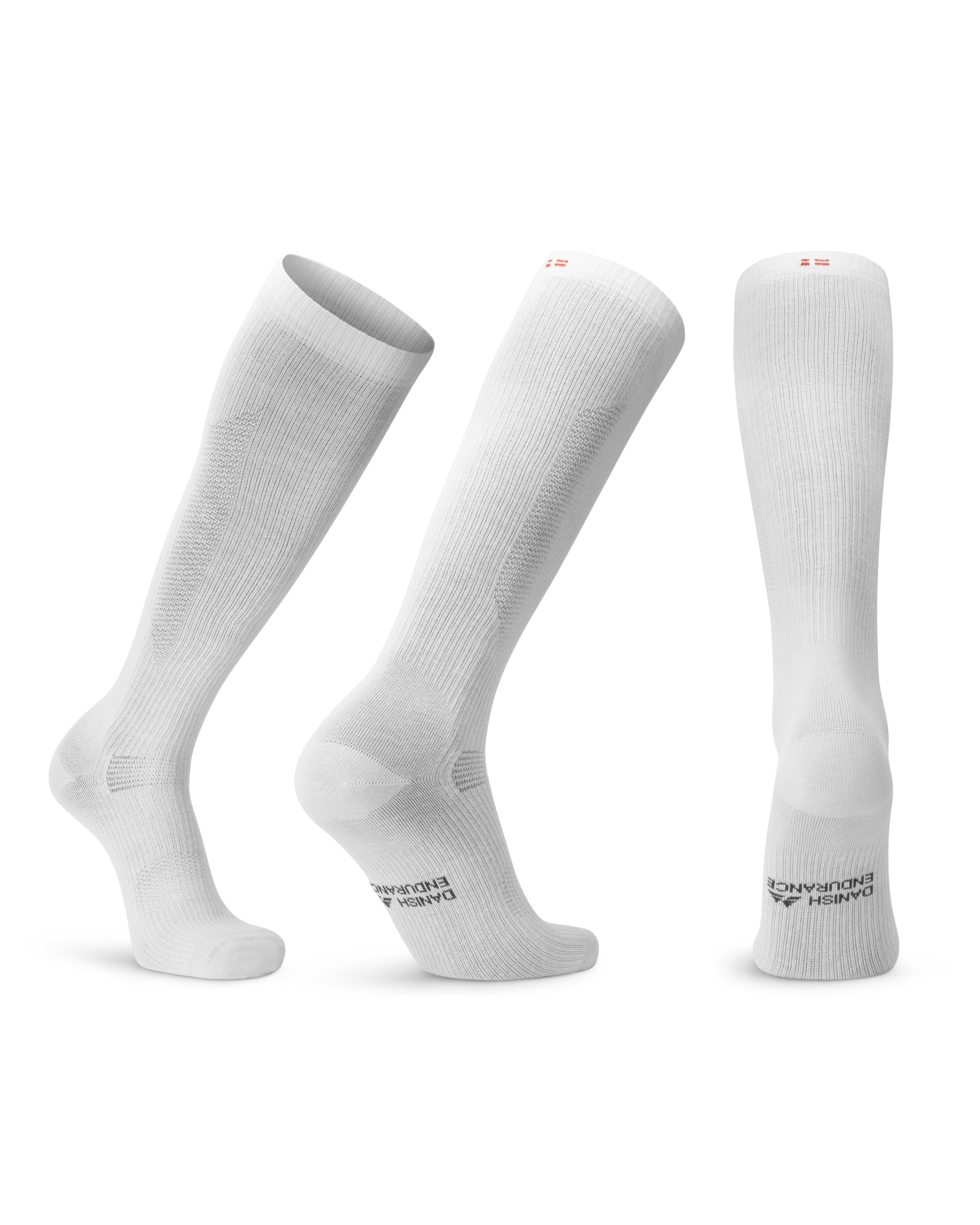 DANISH ENDURANCE Calze di Contenimento in Cotone Biologico 14-18 Mmhg, Lavoro, Sport, Recupero, Uomo e Donna