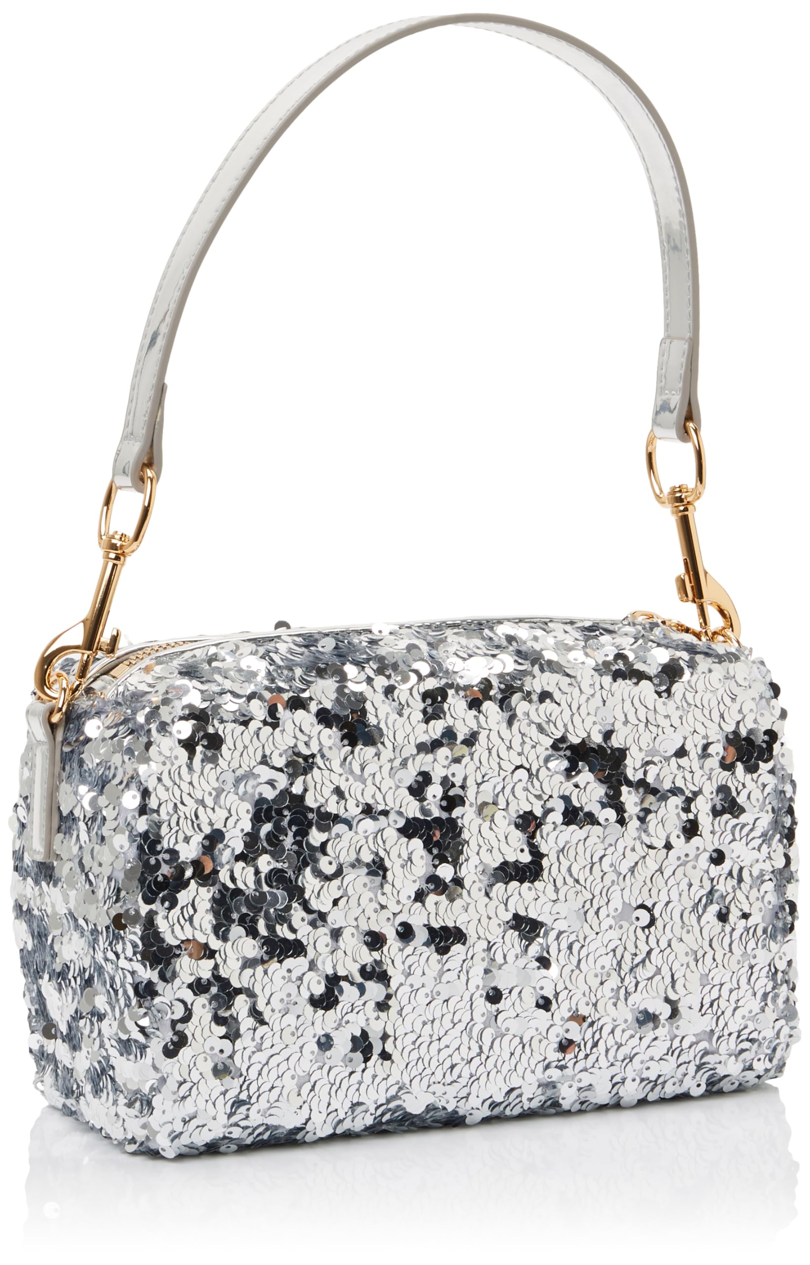 Love Moschino BORSA PAILETTES+TPU ARGENTO