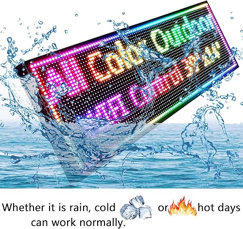 Miniatura 3 de P10 Señales LED a todo color al aire libre Control WIFI con alto brillo de desplazamiento led señal programable para tienda tablero de negocios (39
