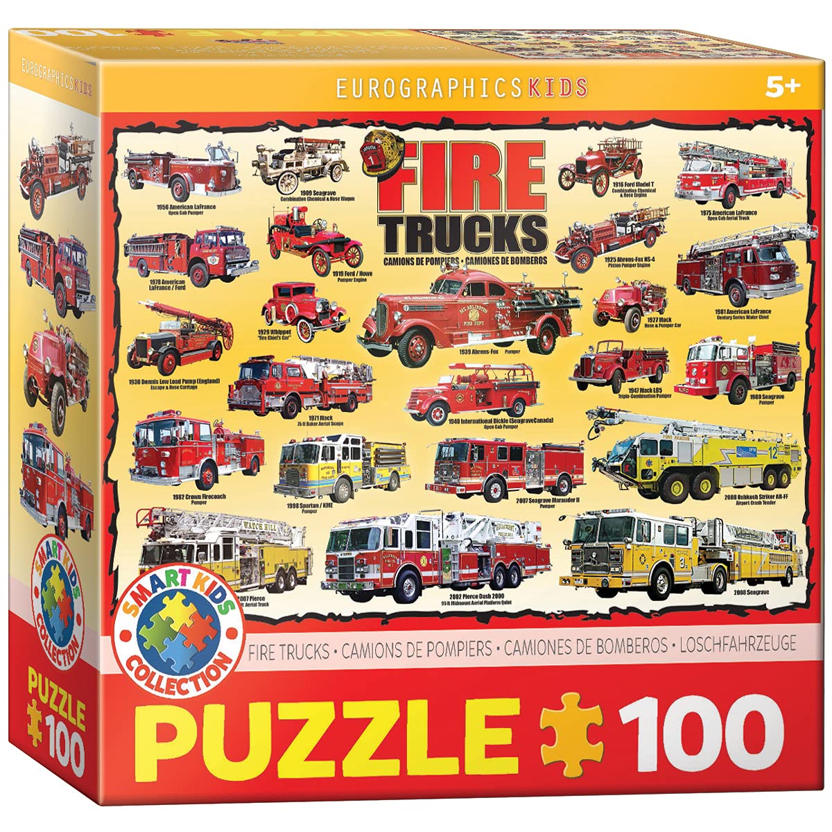 Fire Trucks 100 Piece Jigsaw Puzzle