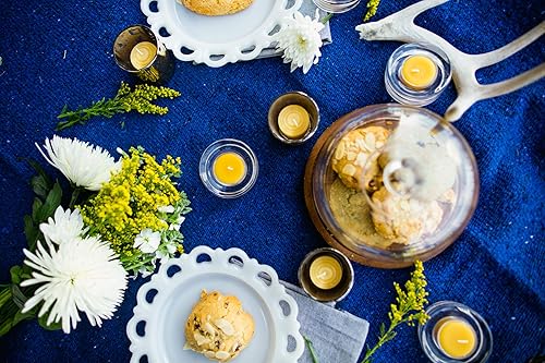 Miniatura 4 de The Beeswax Co - Velas de cera de abeja con aroma a miel natural para el hogar de larga duración y ecológica mecha de algodón quema lenta cera de