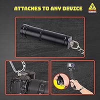 Vista 4 de Danger Buddies Clip de mosquetón para cámara con anillo en D - Fija fácilmente un mosquetón a tu cámara con este anillo en D de montaje de trípode