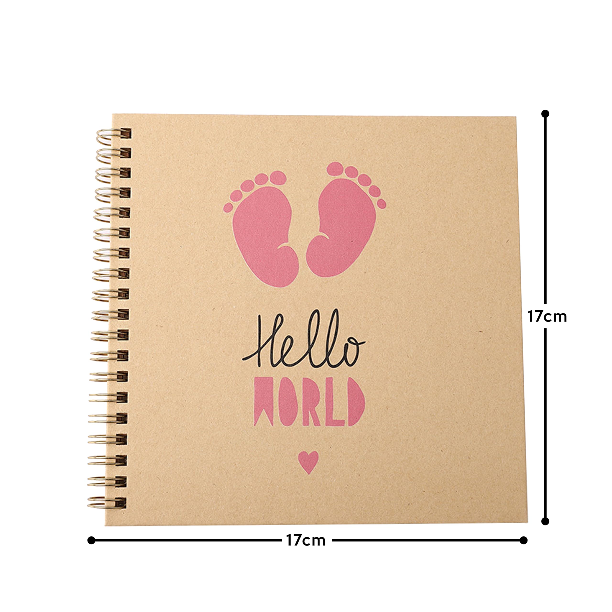 Happy World Girl Photo Album DIY Scrapbook Personal Memory Holiday Family Book Pink Footprint Memory 20 Pages - Image 3