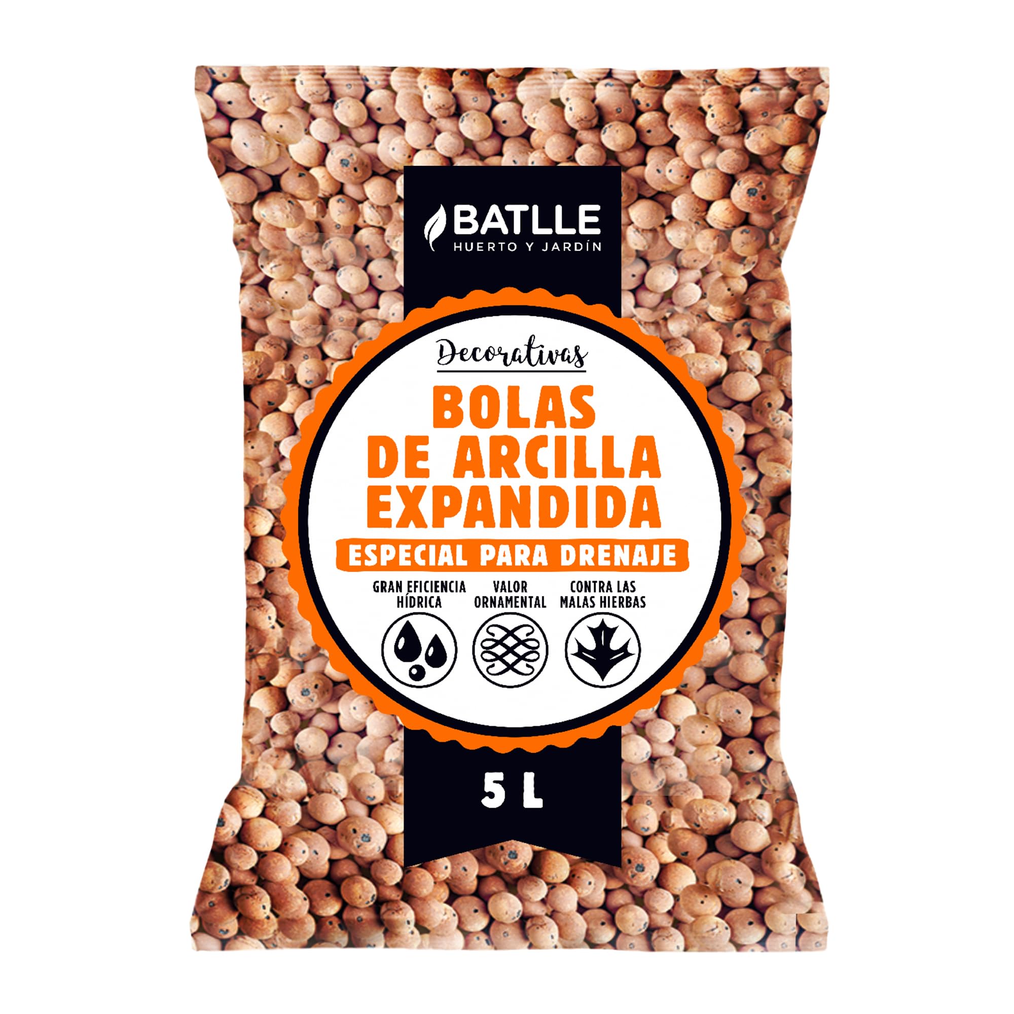 Semillas Batlle 960070UNID Terreau Boules en argile expansée 5 l