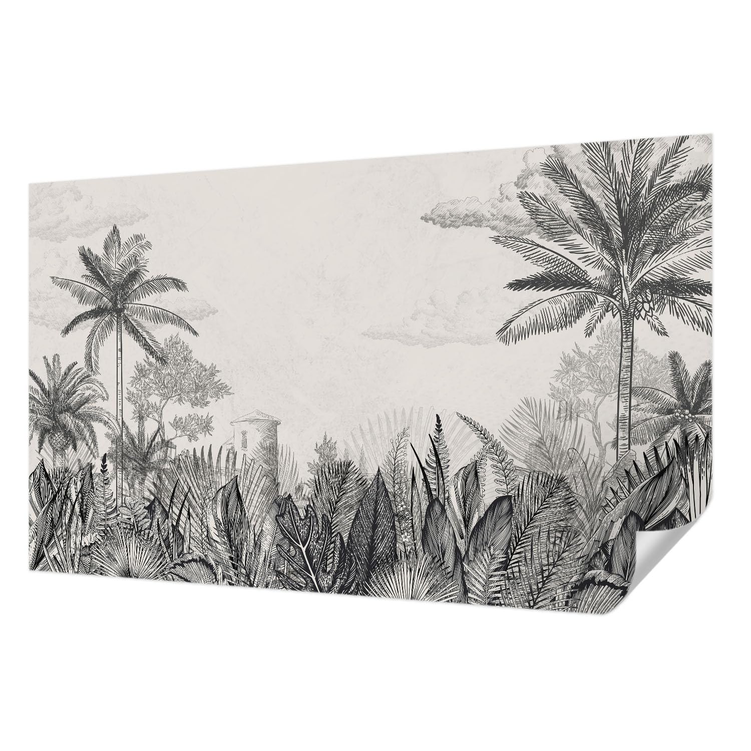Papier Peint Adhésif Paysages Tropicaux 416x254 cm pour Décoration Salon