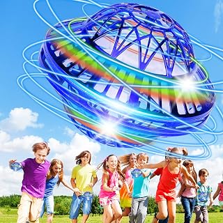 YJLink Flying UFO Spinner Hover Ball Toys,Cool Stuff Boomerang Ball with LED Color Light 360° Rotating,Rechargeable Space Ball Fidget Toy,Birthday Party Gifts for 3+ Year Old Boys Girls
