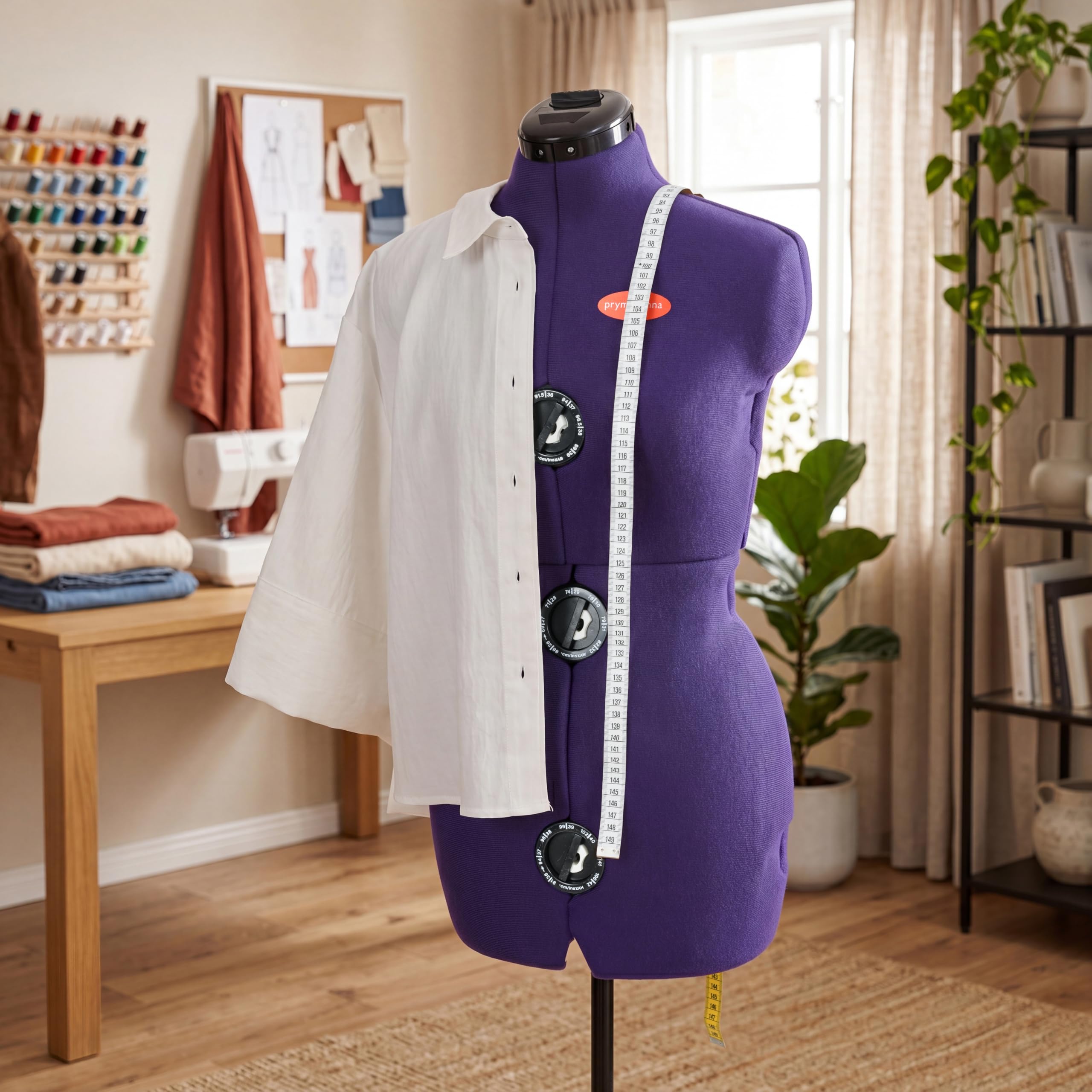 Prym 611754 Mannequin de Couture XS « Prymadonna », 8 pièces, Bleu, 32-34-36