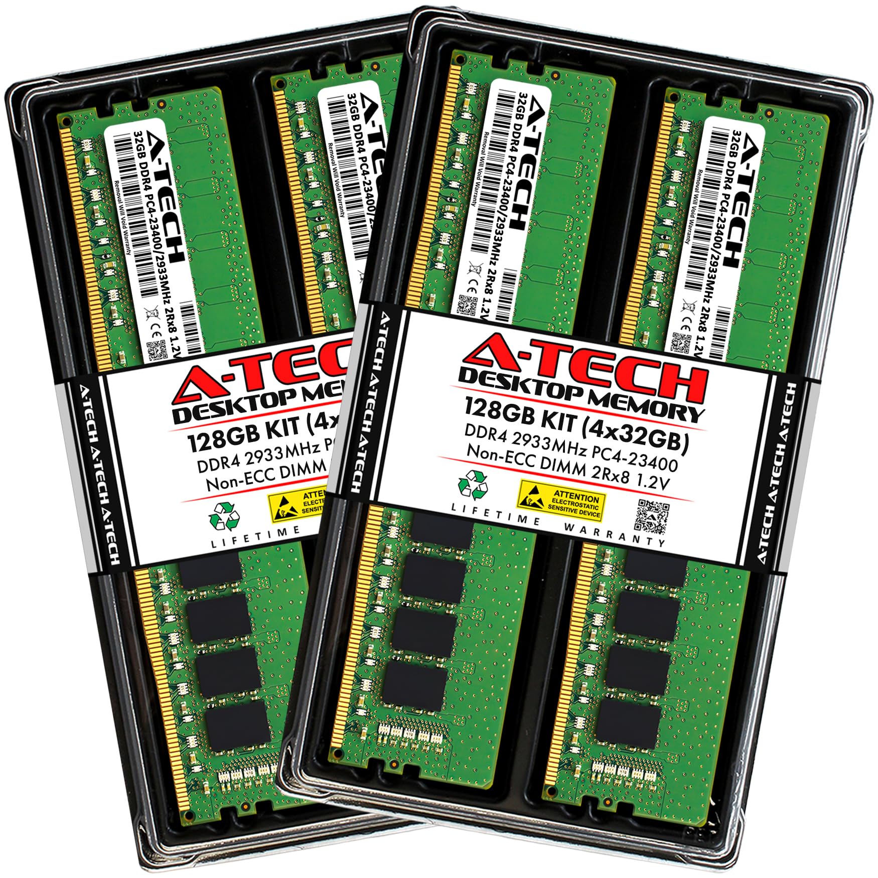 Amazon.in: Buy A-Tech 128GB Kit (4x32GB) DDR4 2933MHz PC4-23400