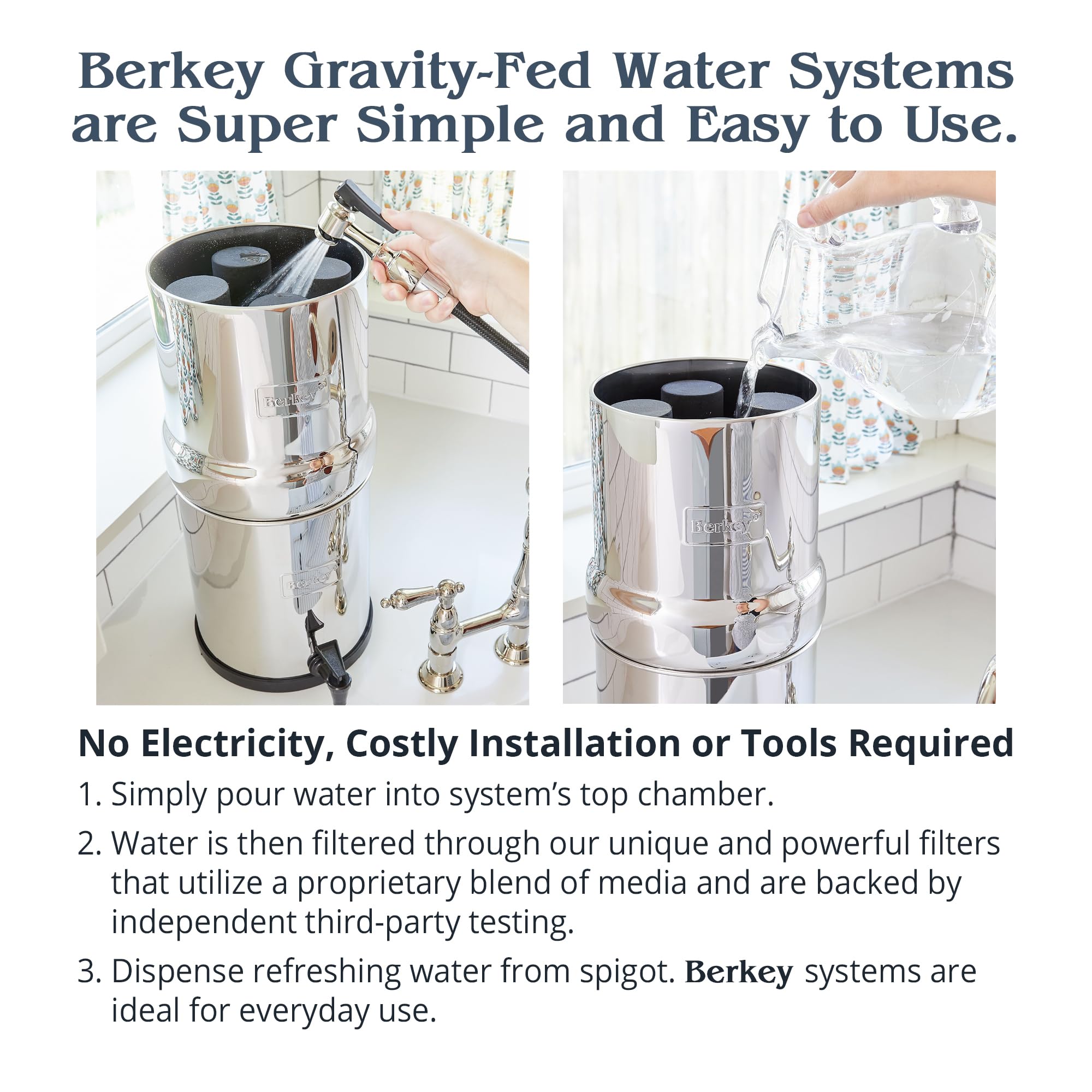 Berkey Elementy filtrujące do wody Phoenix Gravity New Millennium Edition (zestaw 2 szt.) - Zatwierdzony przez NMCL zamiennik zamiast Black Berkey Elements BB9-2
