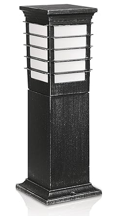 Philips 15282/54/86 24-Watt Mygarden Pedestal/Post Light (Grey and Aluminium)